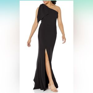 Dress the Population One Shoulder Bow dress